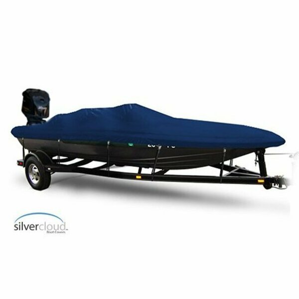 Eevelle Boat Cover BASS BOAT Angled Transom, Outboard Fits 19ft 6in L up to 96in W Navy SCATB1996B-NVY